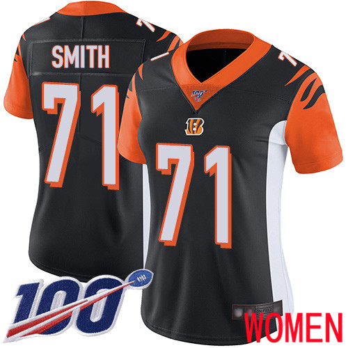 Cincinnati Bengals Limited Black Women Andre Smith Home Jersey NFL Footballl #71 100th Season Vapor Untouchable